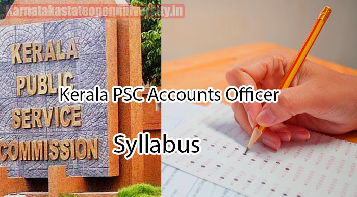 Kerala PSC Accounts Officer Syllabus