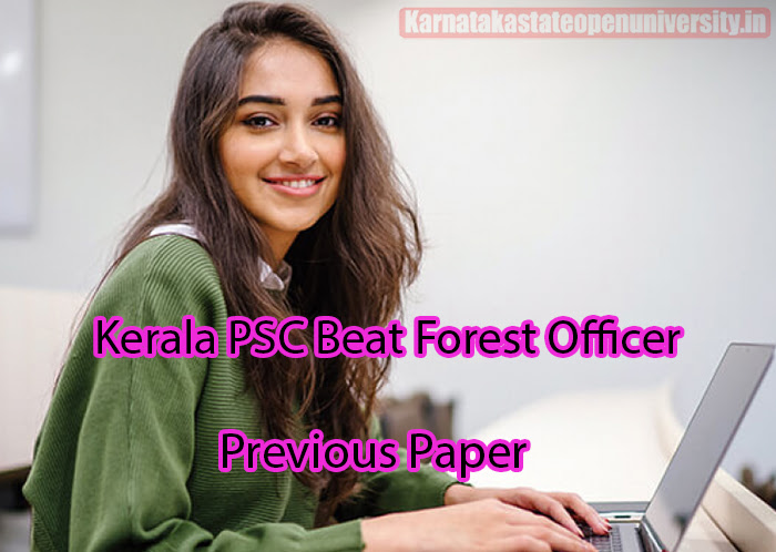 Kerala PSC Beat Forest Officer Previous Paper