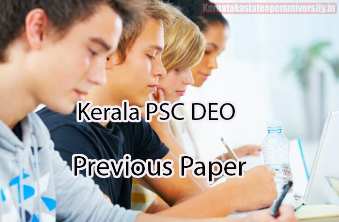 Kerala PSC DEO Previous Paper