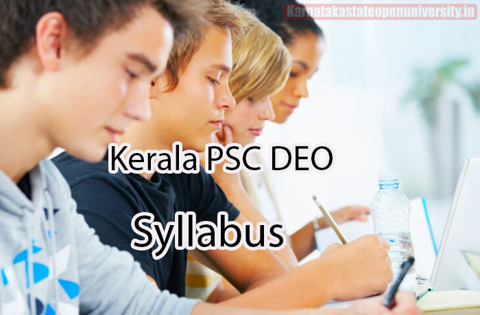 Kerala PSC DEO Syllabus