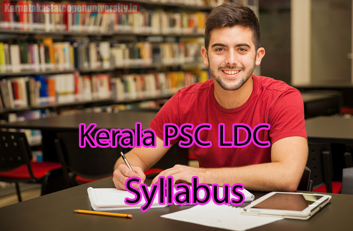 Kerala PSC LDC Syllabus