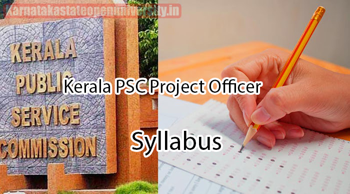 Kerala PSC Project Officer Syllabus