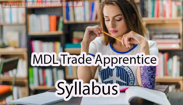 MDL Trade Apprentice Syllabus