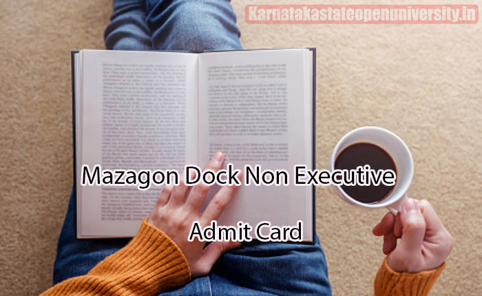 Mazagon Dock Non Executive Admit Card