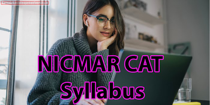 NICMAR CAT Syllabus
