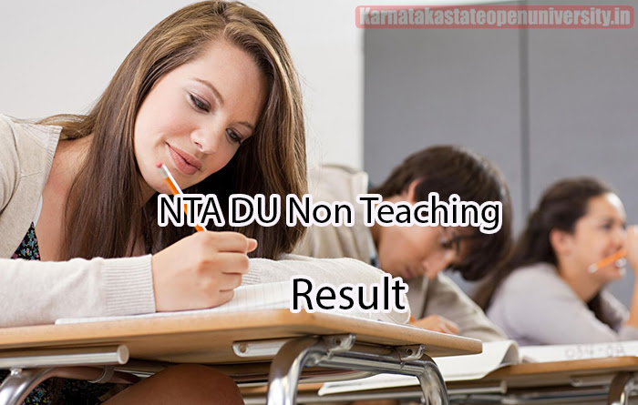 NTA DU Non Teaching Result