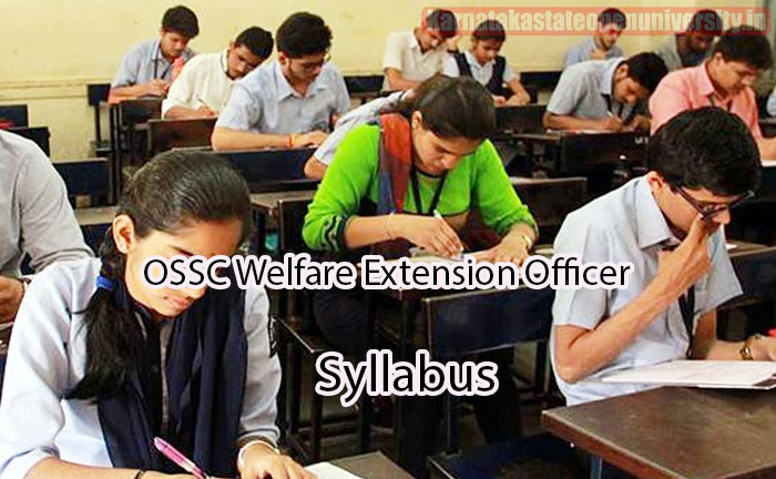 OSSC Welfare Extension Officer Syllabus