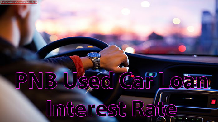 PNB Used Car Loan Interest Rate