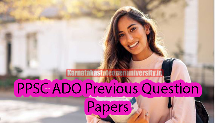 PPSC ADO Previous Question Papers