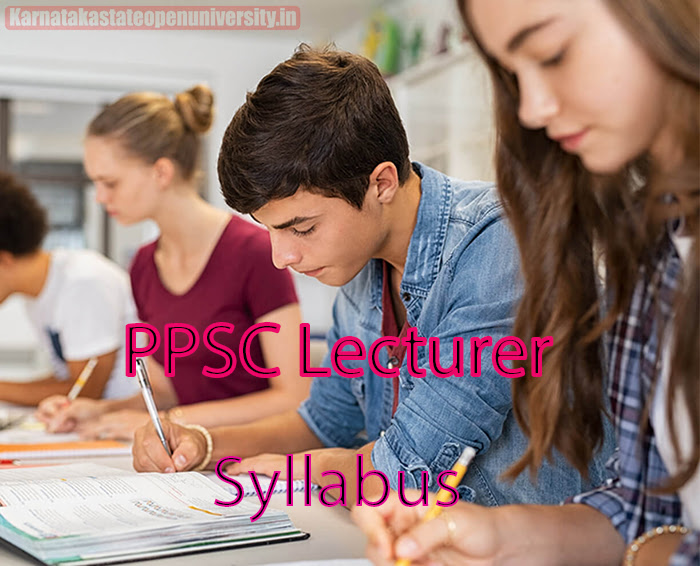 PPSC Lecturer Syllabus 