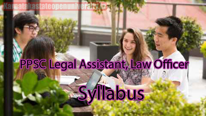 PPSC Legal Assistant, Law Officer Syllabus