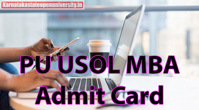 PU USOL MBA Admit Card