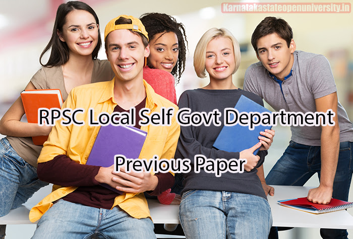 RPSC Local Self Govt Department Previous Paper 