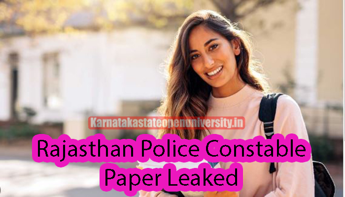 Rajasthan Police Constable Paper Leaked