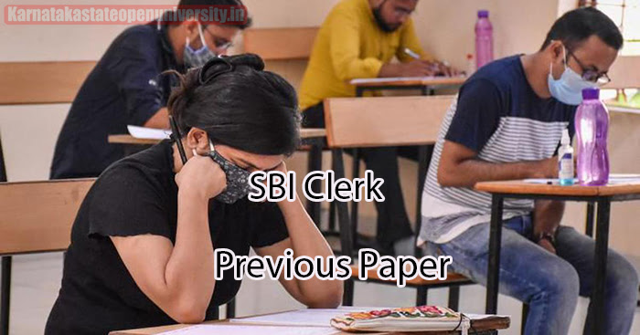 SBI Clerk Previous Paper