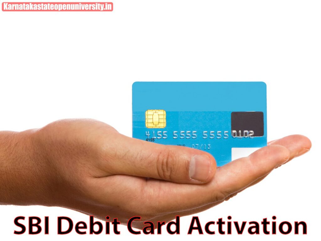 SBI Debit Card Activation