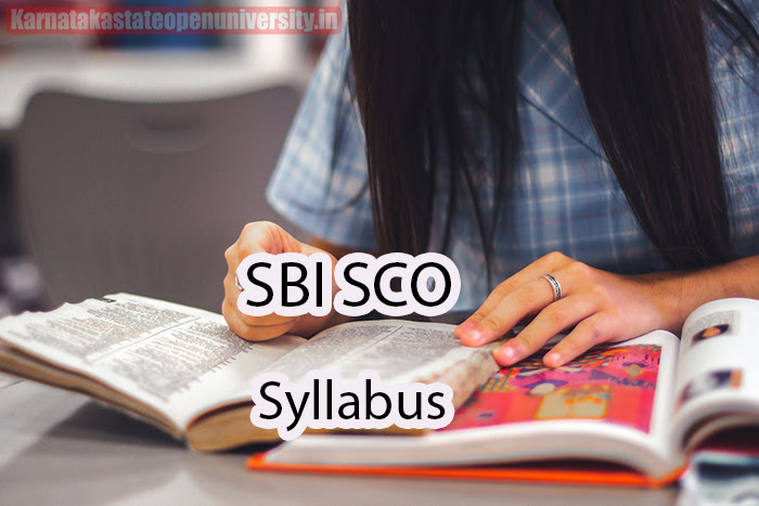 SBI SCO Syllabus