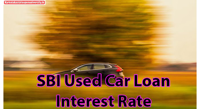 SBI Used Car Loan Interest Rate