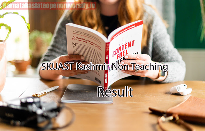 SKUAST Kashmir Non Teaching Result 2023