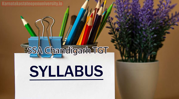 SSA Chandigarh TGT Syllabus 