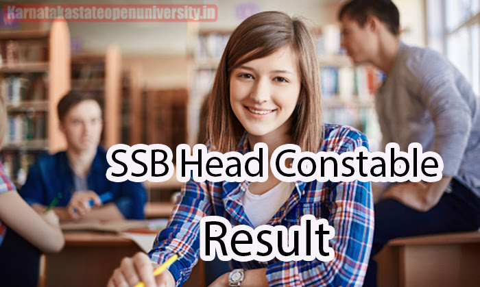 SSB Head Constable Result 