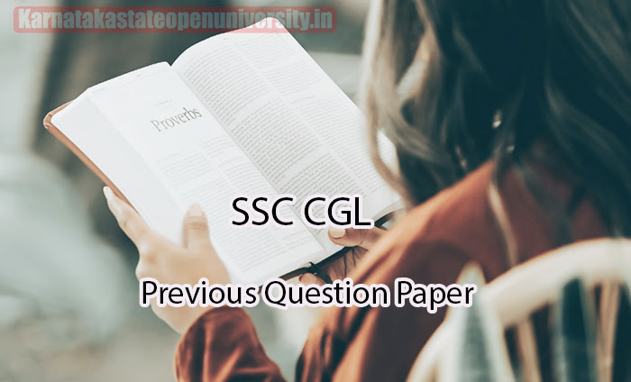 SSC CGL Previous Question Paper