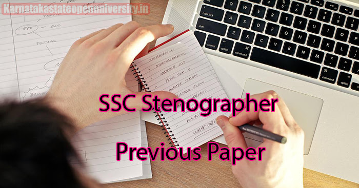 SSC Stenographer Previous Paper