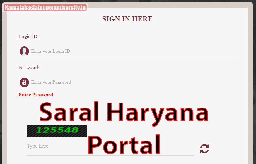 Saral Haryana Portal
