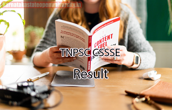TNPSC CSSSE Result 