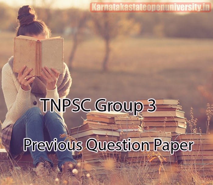 TNPSC Group 3 Previous Question Paper