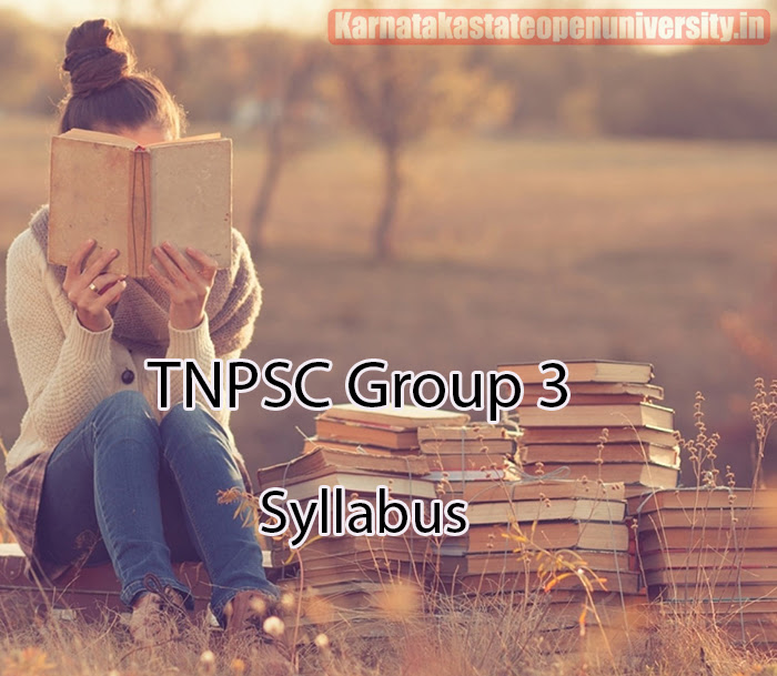 TNPSC Group 3 Syllabus 