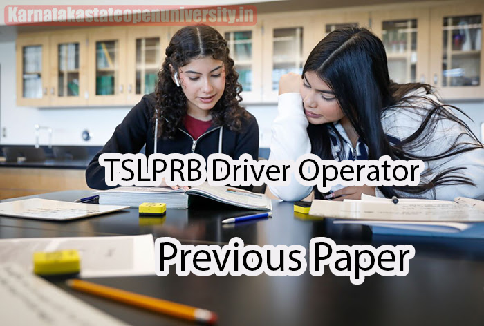 TSLPRB Driver Operator Previous Paper