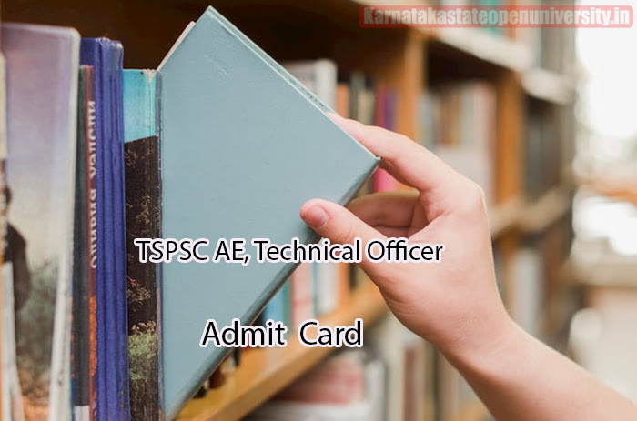 TSPSC AE, Technical Officer Admit Card 