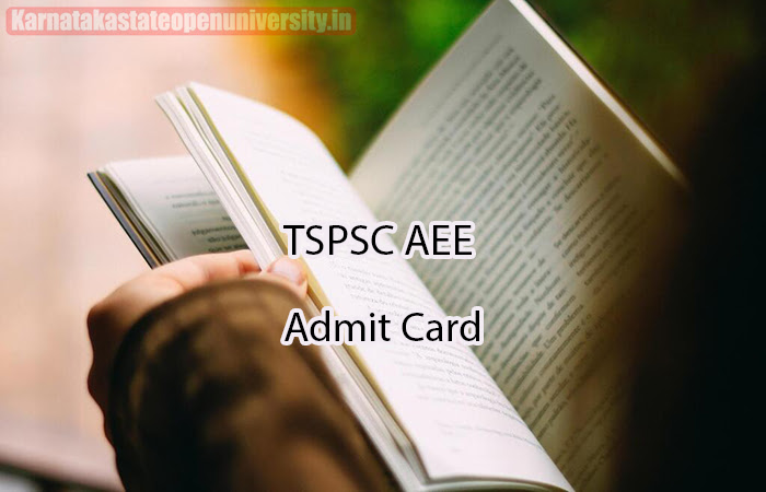 TSPSC AEE Admit Card