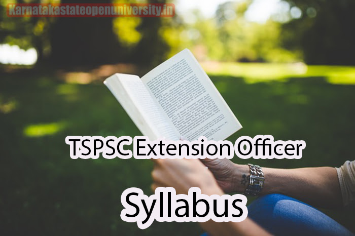 TSPSC Extension Officer Syllabus 