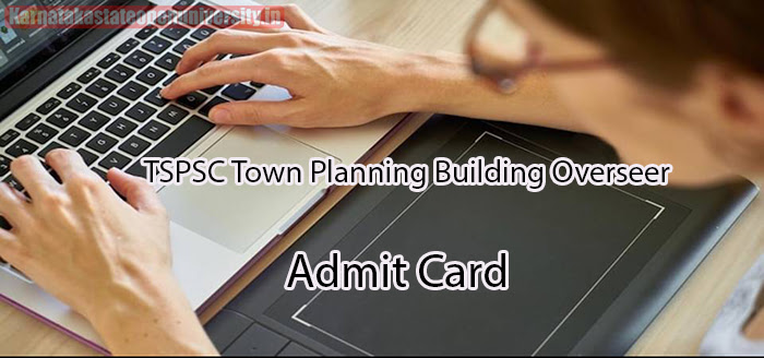 TSPSC Town Planning Building Overseer Admit Card 