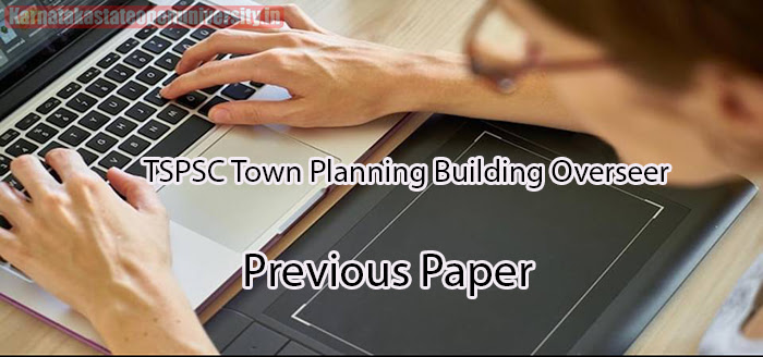 TSPSC Town Planning Building Overseer Previous Paper