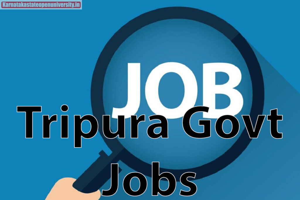 Tripura Govt Jobs
