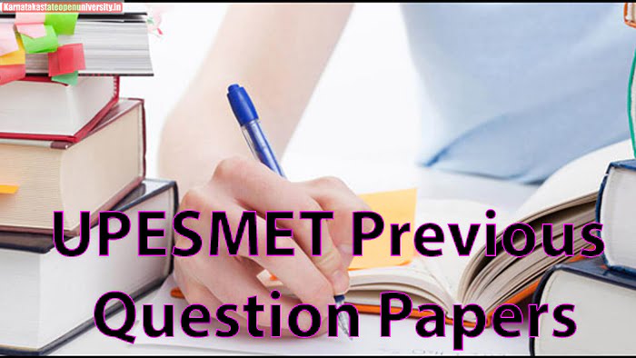 UPESMET Previous Question Papers