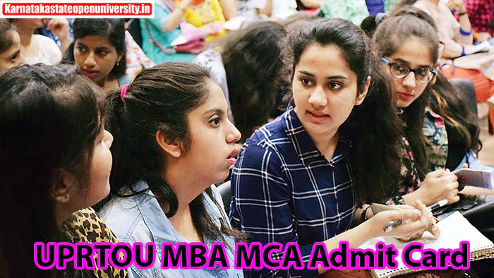 UPRTOU MBA MCA Admit Card