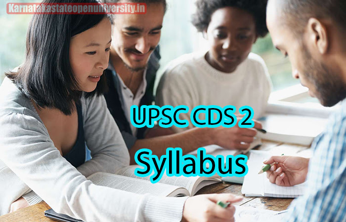 UPSC CDS 2 Syllabus 