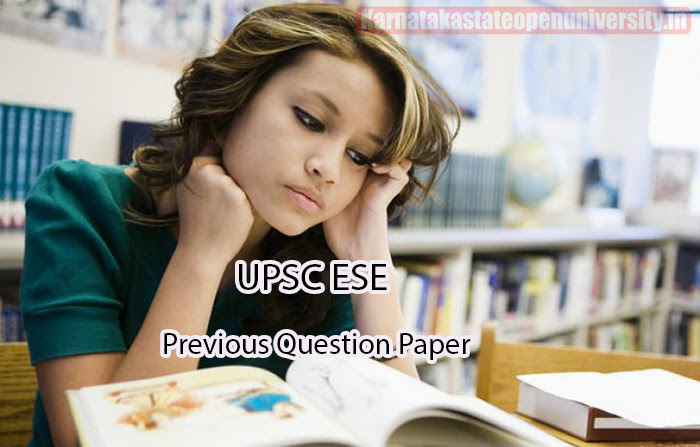 UPSC ESE Previous Question Paper