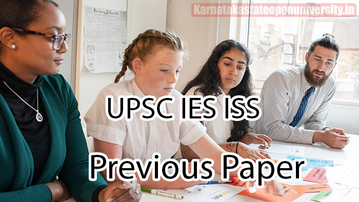 UPSC IES ISS Previous Paper