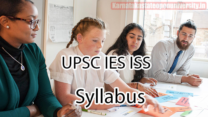 UPSC IES ISS Syllabus