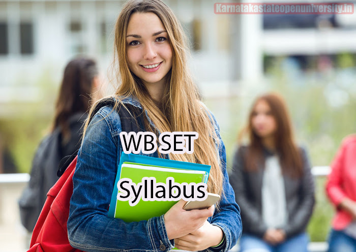 WB SET Syllabus 