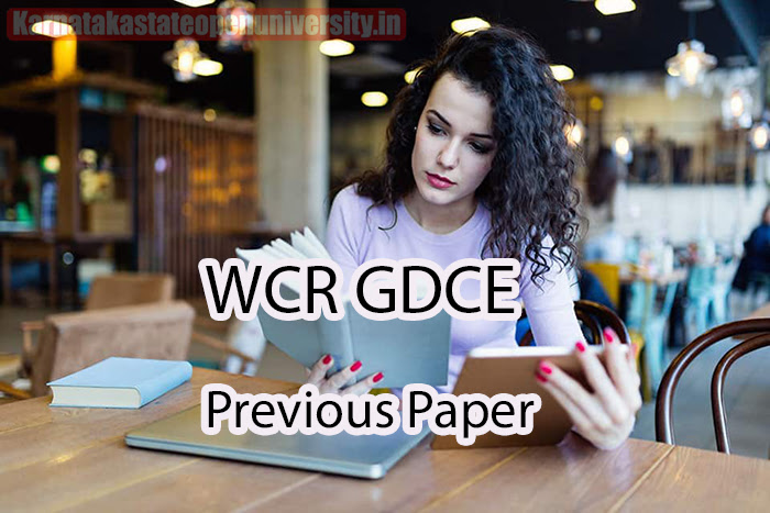 WCR GDCE Previous Paper