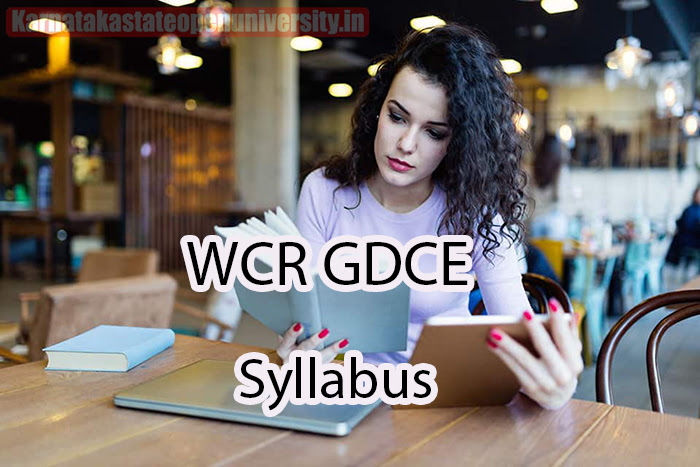 WCR GDCE Syllabus 