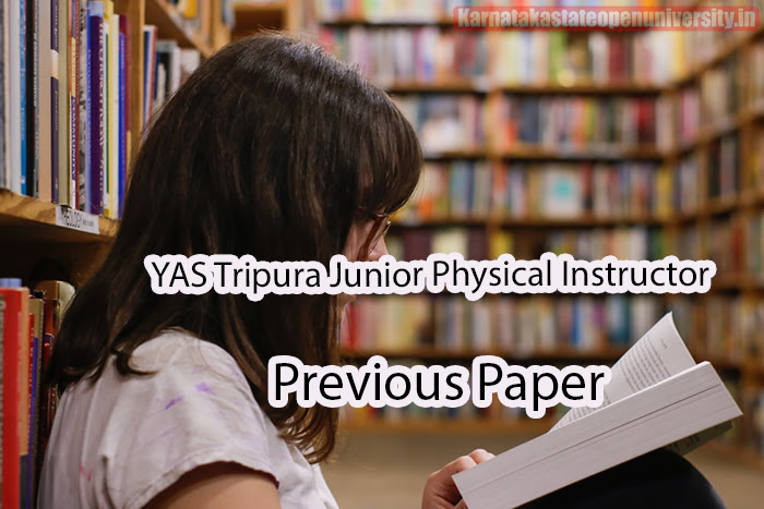 YAS Tripura Junior Physical Instructor