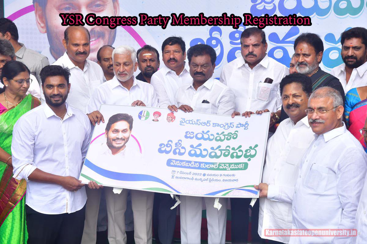 YSR Congress Party Membership Registration
