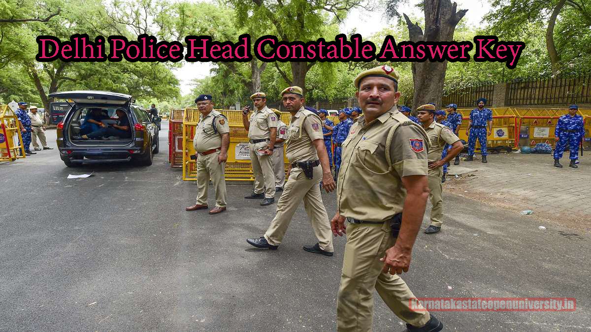 Delhi Police Head Constable Answer Key